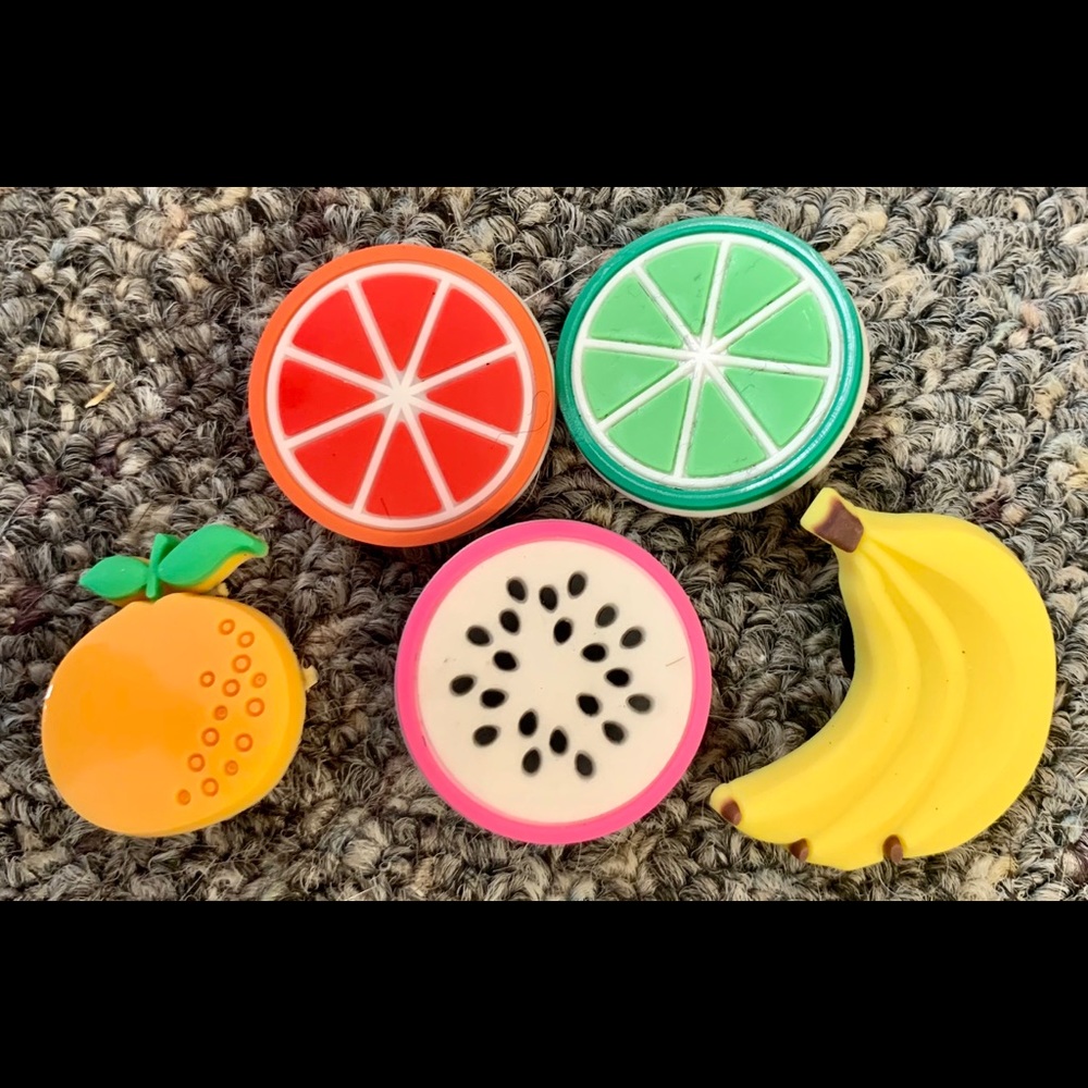 Set of fruit Croc Charms